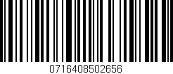 Código de barras (EAN, GTIN, SKU, ISBN): '0716408502656'
