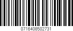 Código de barras (EAN, GTIN, SKU, ISBN): '0716408502731'
