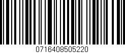 Código de barras (EAN, GTIN, SKU, ISBN): '0716408505220'