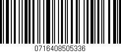 Código de barras (EAN, GTIN, SKU, ISBN): '0716408505336'