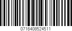 Código de barras (EAN, GTIN, SKU, ISBN): '0716408524511'