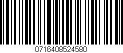 Código de barras (EAN, GTIN, SKU, ISBN): '0716408524580'