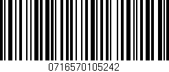 Código de barras (EAN, GTIN, SKU, ISBN): '0716570105242'
