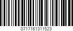 Código de barras (EAN, GTIN, SKU, ISBN): '0717161311523'