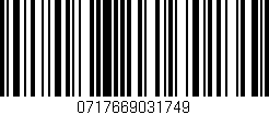 Código de barras (EAN, GTIN, SKU, ISBN): '0717669031749'