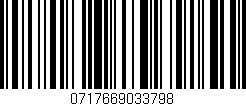 Código de barras (EAN, GTIN, SKU, ISBN): '0717669033798'