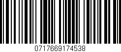 Código de barras (EAN, GTIN, SKU, ISBN): '0717669174538'