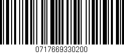 Código de barras (EAN, GTIN, SKU, ISBN): '0717669330200'