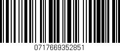 Código de barras (EAN, GTIN, SKU, ISBN): '0717669352851'