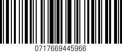 Código de barras (EAN, GTIN, SKU, ISBN): '0717669445966'