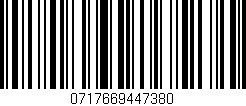 Código de barras (EAN, GTIN, SKU, ISBN): '0717669447380'