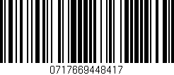 Código de barras (EAN, GTIN, SKU, ISBN): '0717669448417'