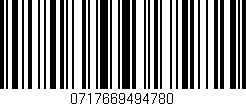 Código de barras (EAN, GTIN, SKU, ISBN): '0717669494780'
