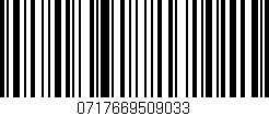 Código de barras (EAN, GTIN, SKU, ISBN): '0717669509033'
