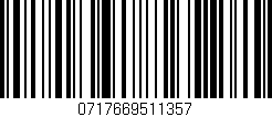 Código de barras (EAN, GTIN, SKU, ISBN): '0717669511357'