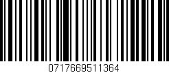 Código de barras (EAN, GTIN, SKU, ISBN): '0717669511364'