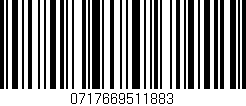 Código de barras (EAN, GTIN, SKU, ISBN): '0717669511883'