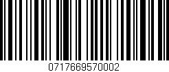 Código de barras (EAN, GTIN, SKU, ISBN): '0717669570002'