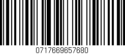 Código de barras (EAN, GTIN, SKU, ISBN): '0717669657680'
