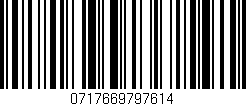 Código de barras (EAN, GTIN, SKU, ISBN): '0717669797614'