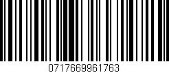 Código de barras (EAN, GTIN, SKU, ISBN): '0717669961763'