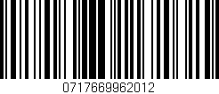 Código de barras (EAN, GTIN, SKU, ISBN): '0717669962012'