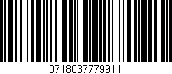 Código de barras (EAN, GTIN, SKU, ISBN): '0718037779911'