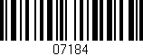 Código de barras (EAN, GTIN, SKU, ISBN): '07184'