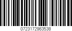 Código de barras (EAN, GTIN, SKU, ISBN): '0723172963538'