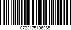 Código de barras (EAN, GTIN, SKU, ISBN): '0723175186965'