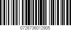 Código de barras (EAN, GTIN, SKU, ISBN): '0728736012905'