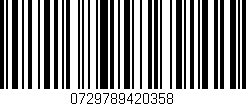 Código de barras (EAN, GTIN, SKU, ISBN): '0729789420358'