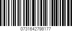 Código de barras (EAN, GTIN, SKU, ISBN): '0731642798177'