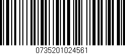 Código de barras (EAN, GTIN, SKU, ISBN): '0735201024561'