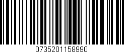 Código de barras (EAN, GTIN, SKU, ISBN): '0735201158990'