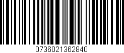 Código de barras (EAN, GTIN, SKU, ISBN): '0736021362840'