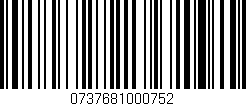 Código de barras (EAN, GTIN, SKU, ISBN): '0737681000752'