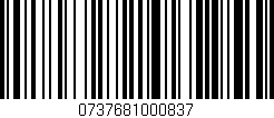 Código de barras (EAN, GTIN, SKU, ISBN): '0737681000837'