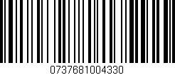 Código de barras (EAN, GTIN, SKU, ISBN): '0737681004330'