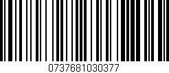 Código de barras (EAN, GTIN, SKU, ISBN): '0737681030377'