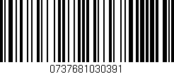 Código de barras (EAN, GTIN, SKU, ISBN): '0737681030391'