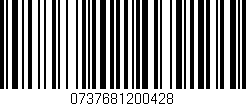 Código de barras (EAN, GTIN, SKU, ISBN): '0737681200428'