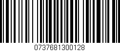 Código de barras (EAN, GTIN, SKU, ISBN): '0737681300128'