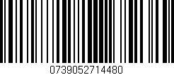 Código de barras (EAN, GTIN, SKU, ISBN): '0739052714480'