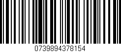 Código de barras (EAN, GTIN, SKU, ISBN): '0739894378154'
