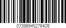 Código de barras (EAN, GTIN, SKU, ISBN): '07398945278428'