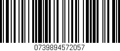Código de barras (EAN, GTIN, SKU, ISBN): '0739894572057'