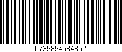 Código de barras (EAN, GTIN, SKU, ISBN): '0739894584852'