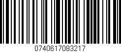 Código de barras (EAN, GTIN, SKU, ISBN): '0740617083217'
