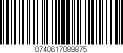 Código de barras (EAN, GTIN, SKU, ISBN): '0740617089875'